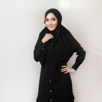 Mardliyah Hijab Alyssum Black