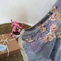 Batrisyia Mukena Sleting Bunga Abu