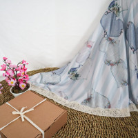 Batrisyia Mukena Sleting Love Biru