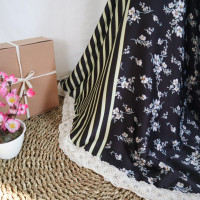 Batrisyia Mukena Sleting Garis Hitam