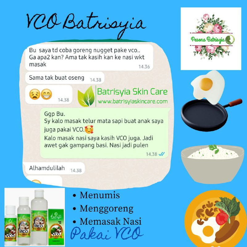 VCO (virgin coconut oil)