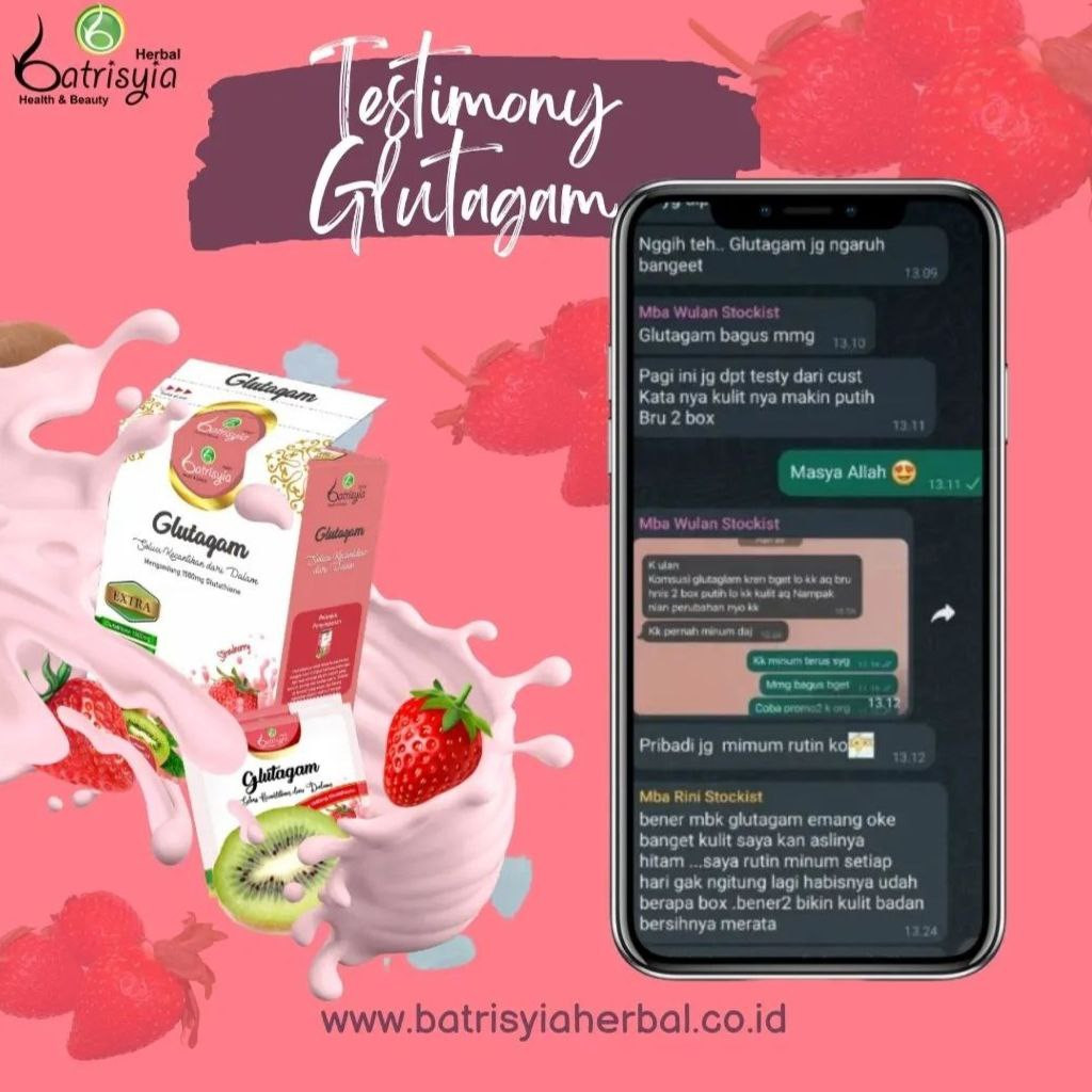 Testimoni Kulit Cerah Dengan Batrisyia Glutagam