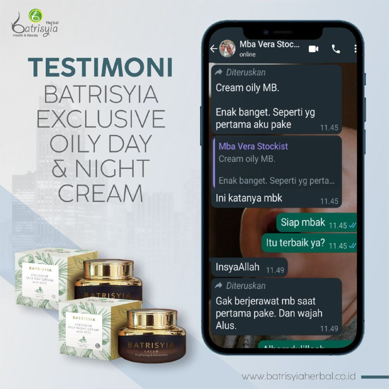 Testimoni Exclusive Oily Cream
